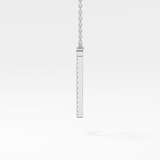 0.189 TCW Round Lab Grown Diamond J Initial Necklace