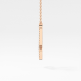 1.5 TCW Emerald Lab Grown Diamond Bezel Necklace