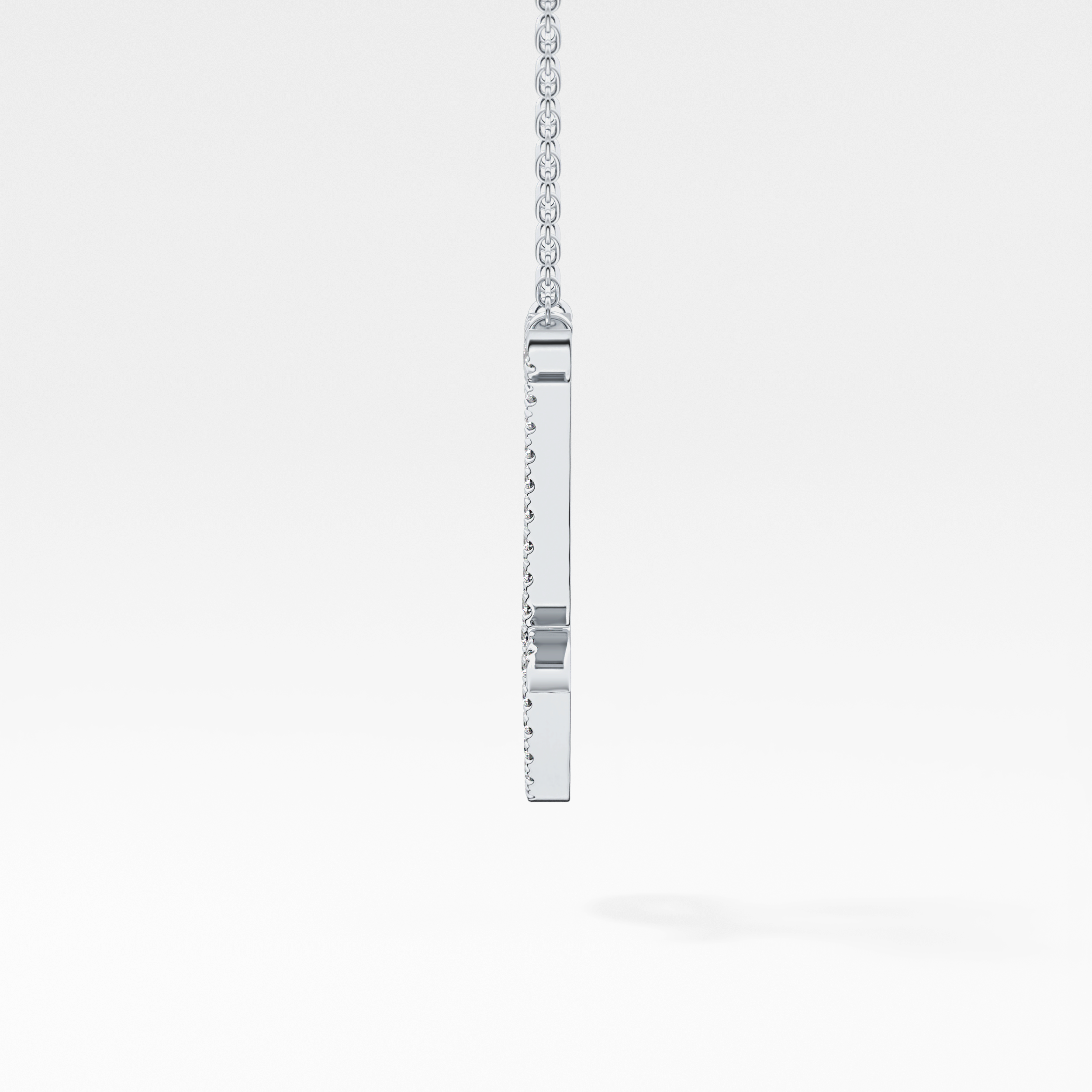 1.5 TCW Emerald Lab Grown Diamond Bezel Necklace