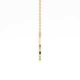 1.5 TCW Emerald Lab Grown Diamond Bezel Necklace