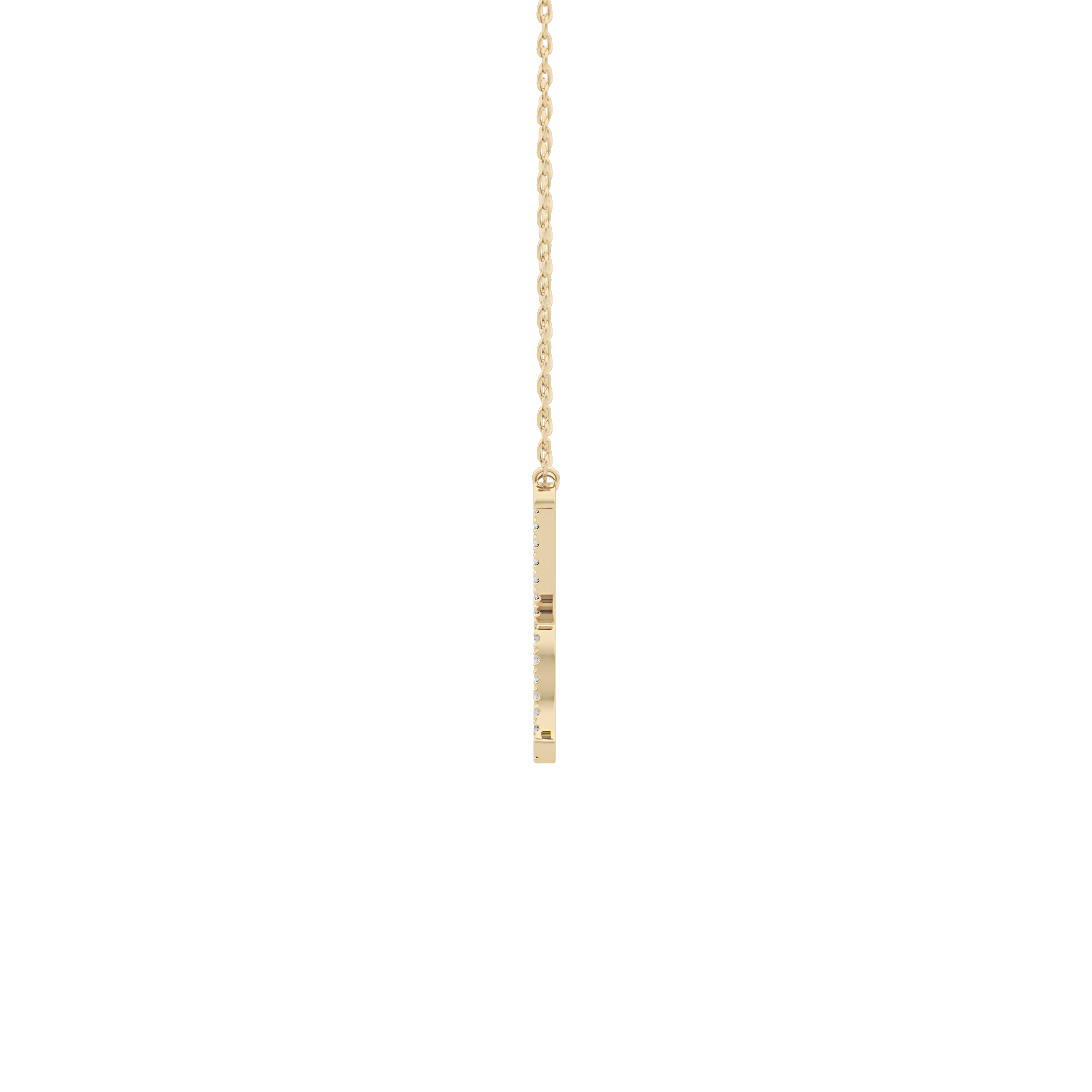 1.5 TCW Emerald Lab Grown Diamond Bezel Necklace