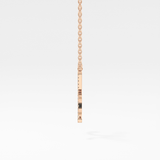 1.5 TCW Emerald Lab Grown Diamond Bezel Necklace