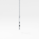 1.5 TCW Emerald Lab Grown Diamond Bezel Necklace