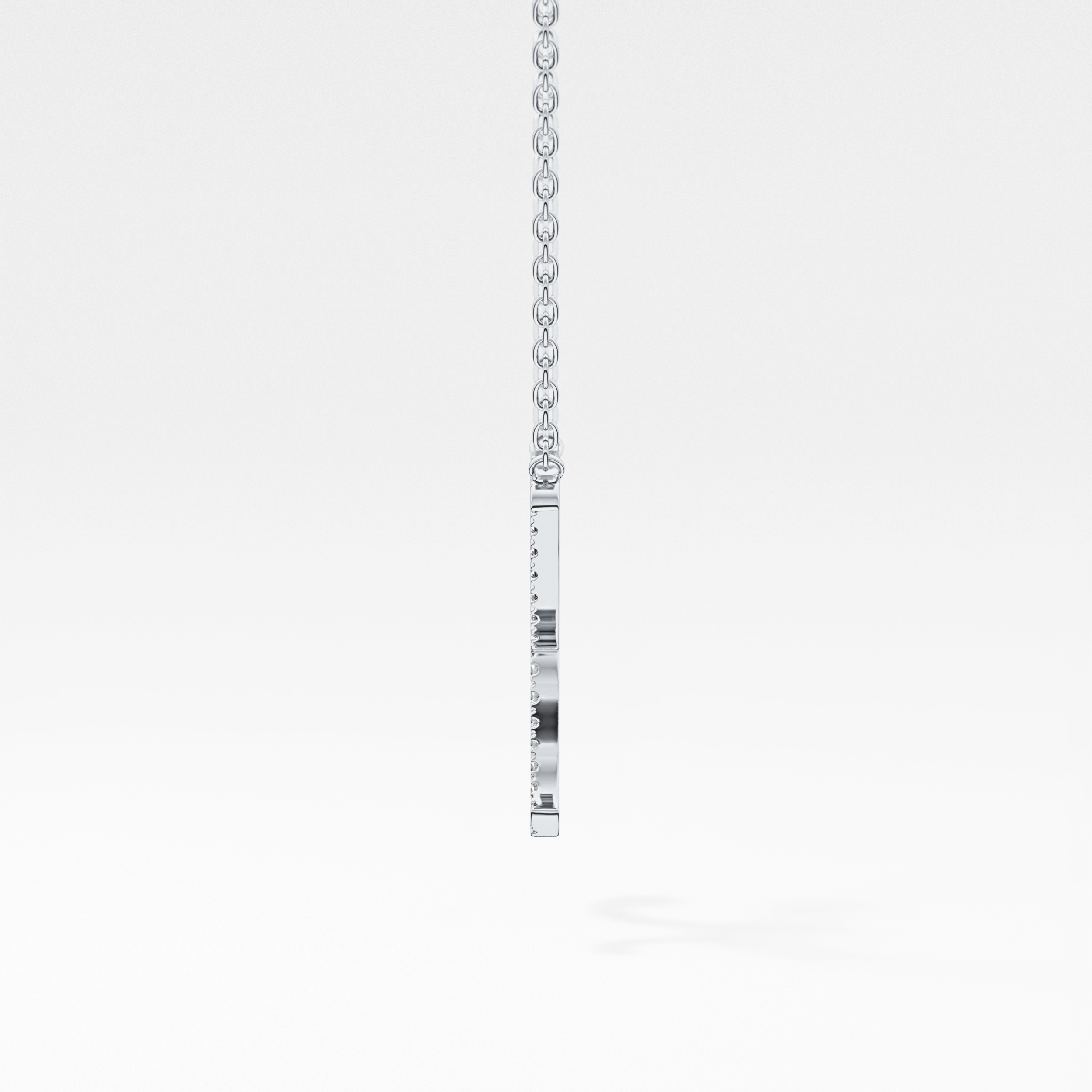 1.5 TCW Emerald Lab Grown Diamond Bezel Necklace
