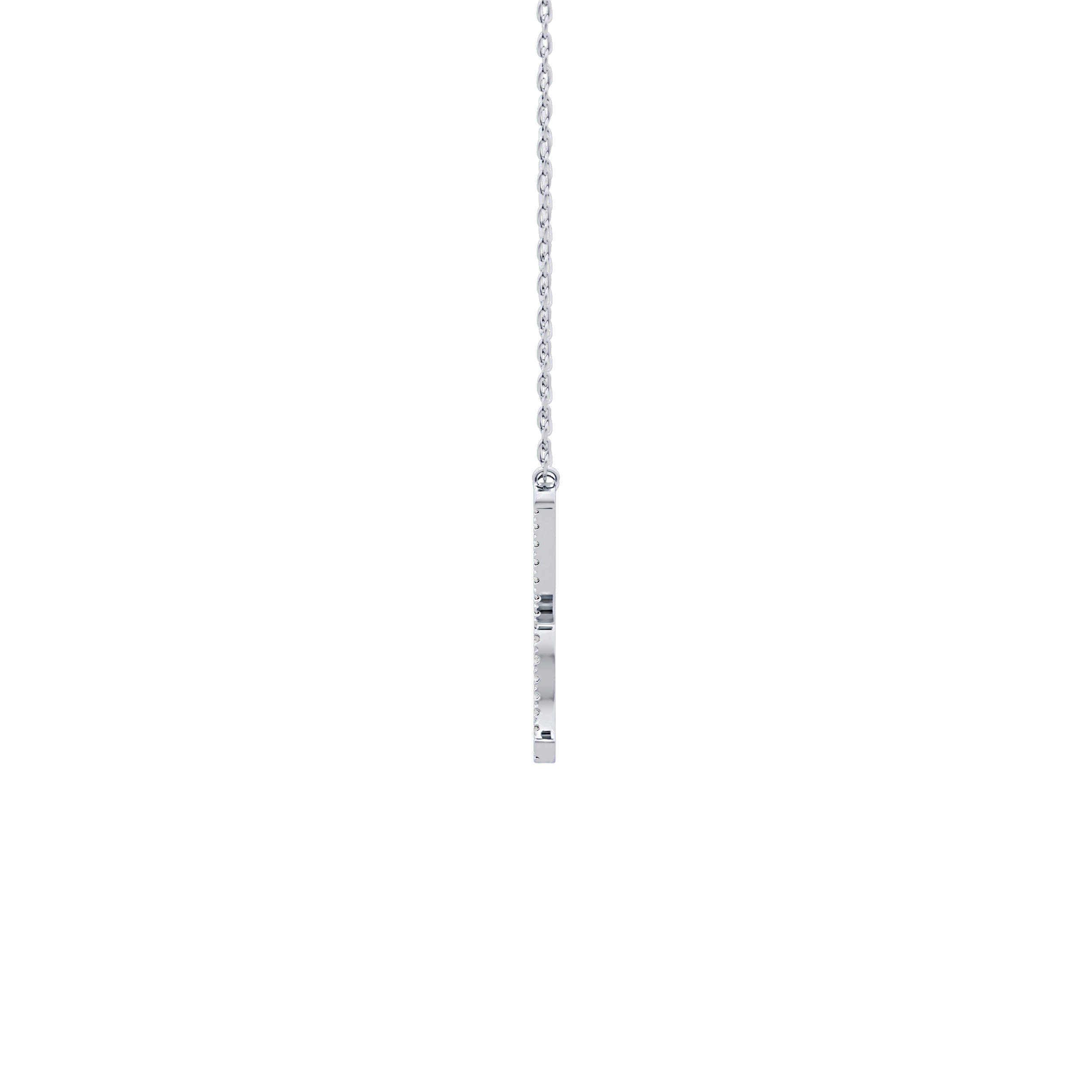1.5 TCW Emerald Lab Grown Diamond Bezel Necklace