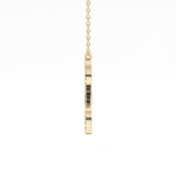 0.198 TCW Round Lab Grown Diamond L Initial Necklace