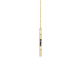 0.198 TCW Round Lab Grown Diamond L Initial Necklace