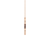 0.198 TCW Round Lab Grown Diamond L Initial Necklace