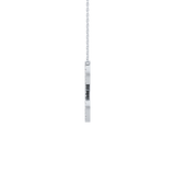 0.198 TCW Round Lab Grown Diamond L Initial Necklace