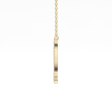 1.5 TCW Emerald Lab Grown Diamond Bezel Necklace