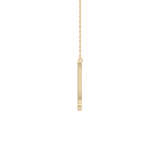 1.5 TCW Emerald Lab Grown Diamond Bezel Necklace