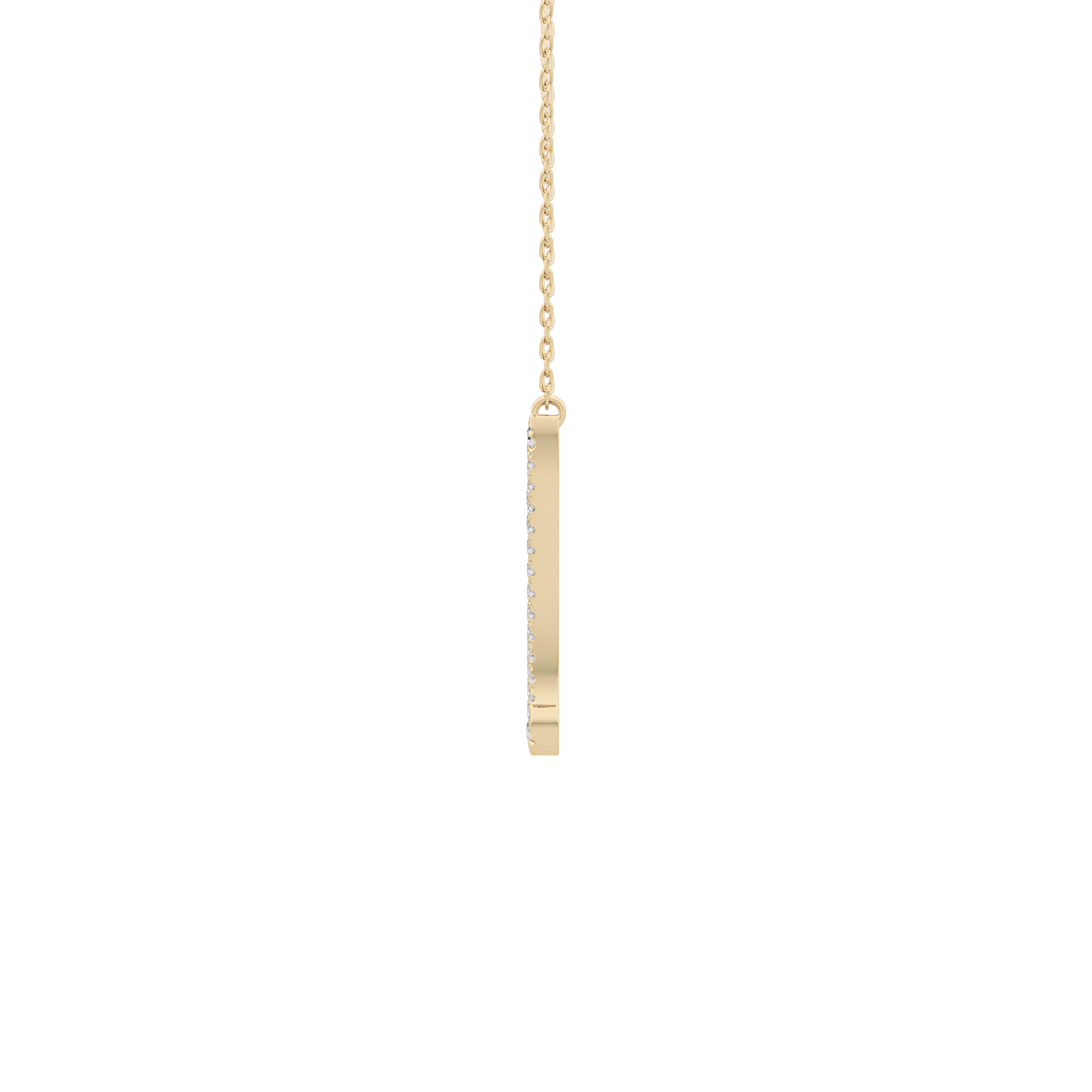 1.5 TCW Emerald Lab Grown Diamond Bezel Necklace