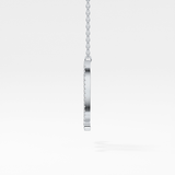 1.5 TCW Emerald Lab Grown Diamond Bezel Necklace