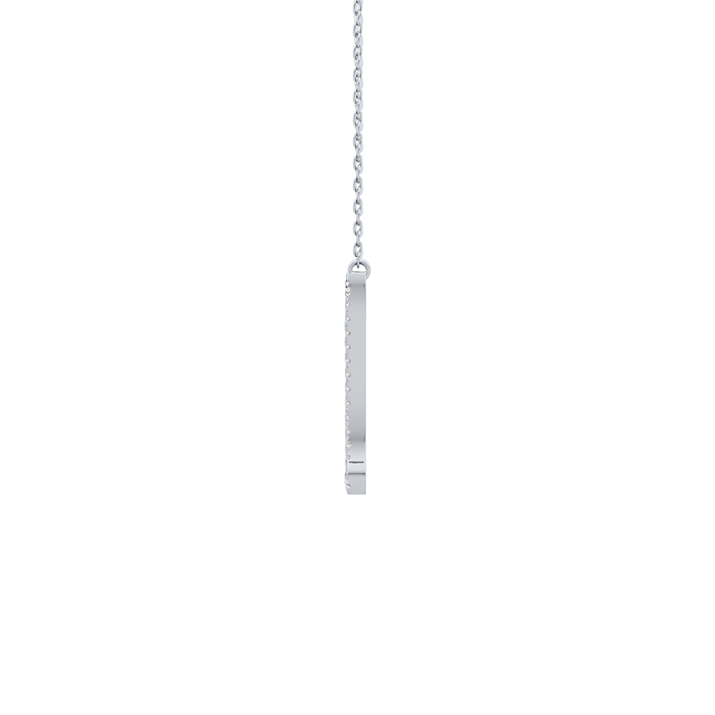 1.5 TCW Emerald Lab Grown Diamond Bezel Necklace