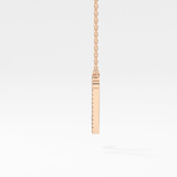 0.099 TCW Round Lab Grown Diamond N Initial Necklace