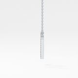 0.099 TCW Round Lab Grown Diamond N Initial Necklace