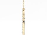 0.473 TCW Round Lab Grown Diamond O Initial Necklace