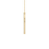 0.473 TCW Round Lab Grown Diamond O Initial Necklace