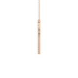0.473 TCW Round Lab Grown Diamond O Initial Necklace