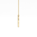 0.138 TCW Round Lab Grown Diamond P Initial Necklace