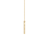 0.138 TCW Round Lab Grown Diamond P Initial Necklace