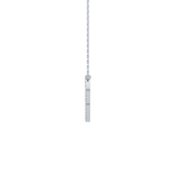 0.138 TCW Round Lab Grown Diamond P Initial Necklace
