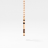 0.187 TCW Round Lab Grown Diamond Q Initial Necklace