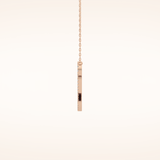 0.187 TCW Round Cut Moissanite Q Initial Pendant Necklace