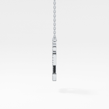 0.187 TCW Round Lab Grown Diamond Q Initial Necklace