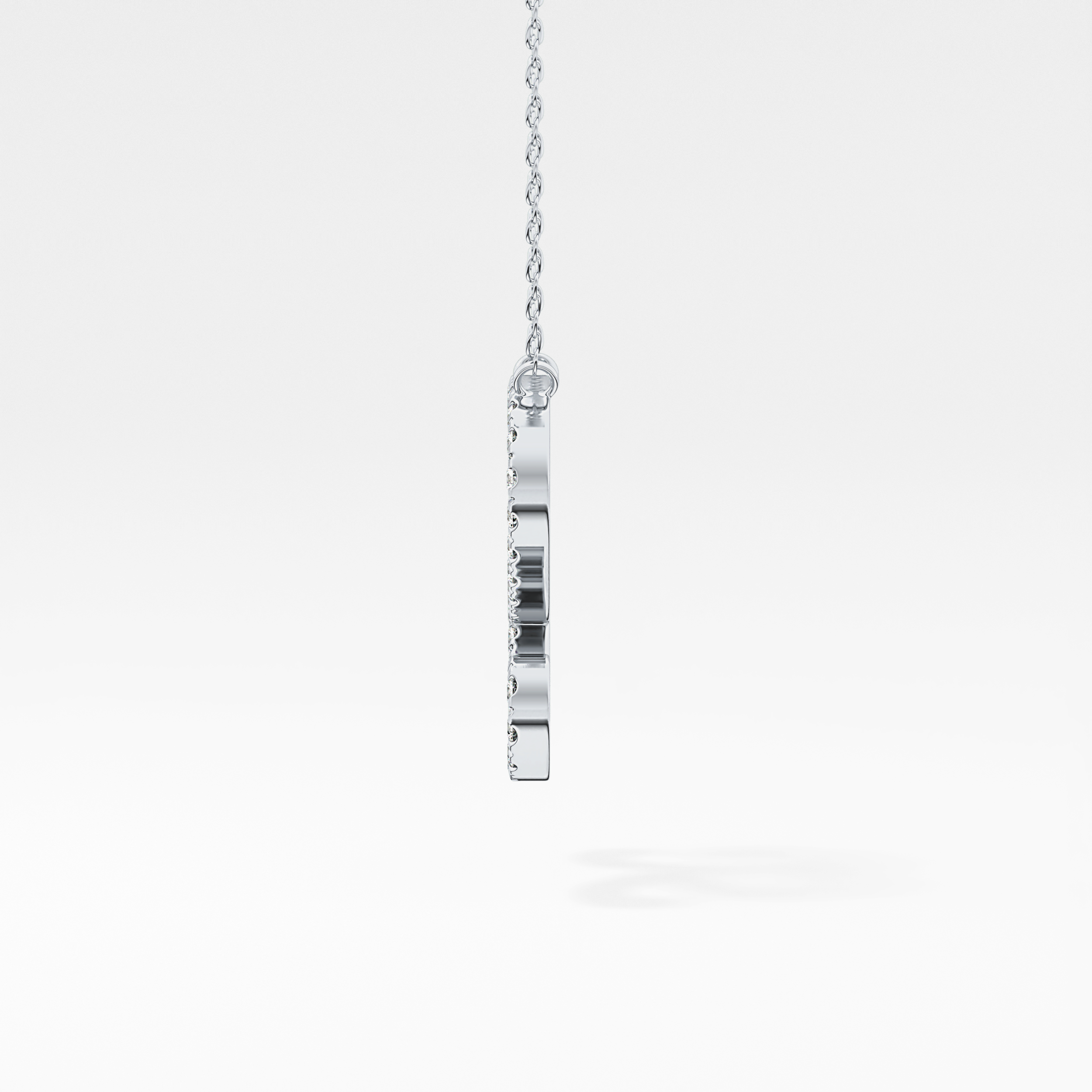 1.5 TCW Emerald Lab Grown Diamond Bezel Necklace