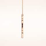 0.585 TCW Round Cut Moissanite S Initial Pendant Necklace