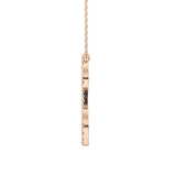 0.585 TCW Round Lab Grown Diamond S Initial Necklace