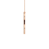 0.585 TCW Round Lab Grown Diamond S Initial Necklace