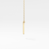 1.5 TCW Emerald Lab Grown Diamond Bezel Necklace
