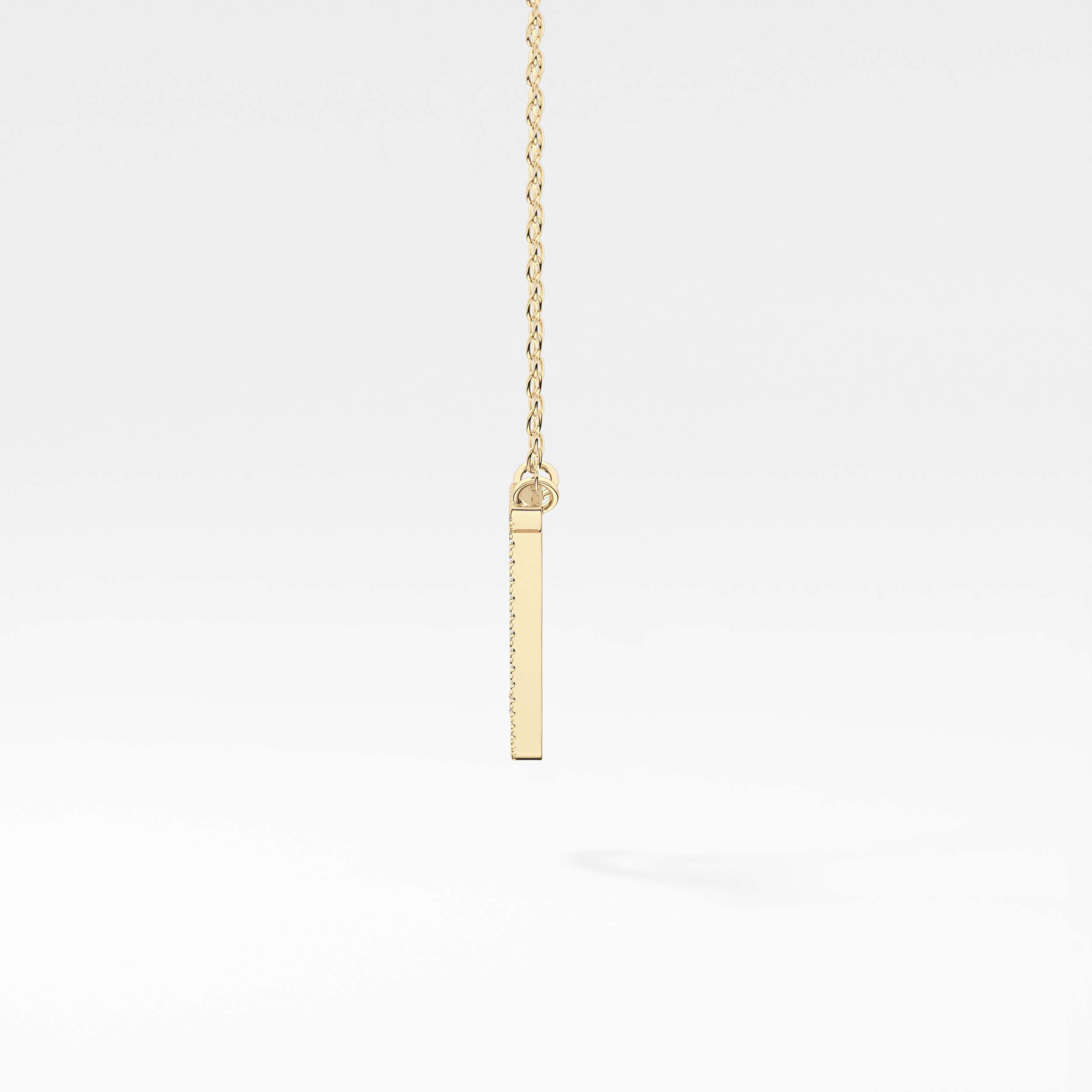 1.5 TCW Emerald Lab Grown Diamond Bezel Necklace