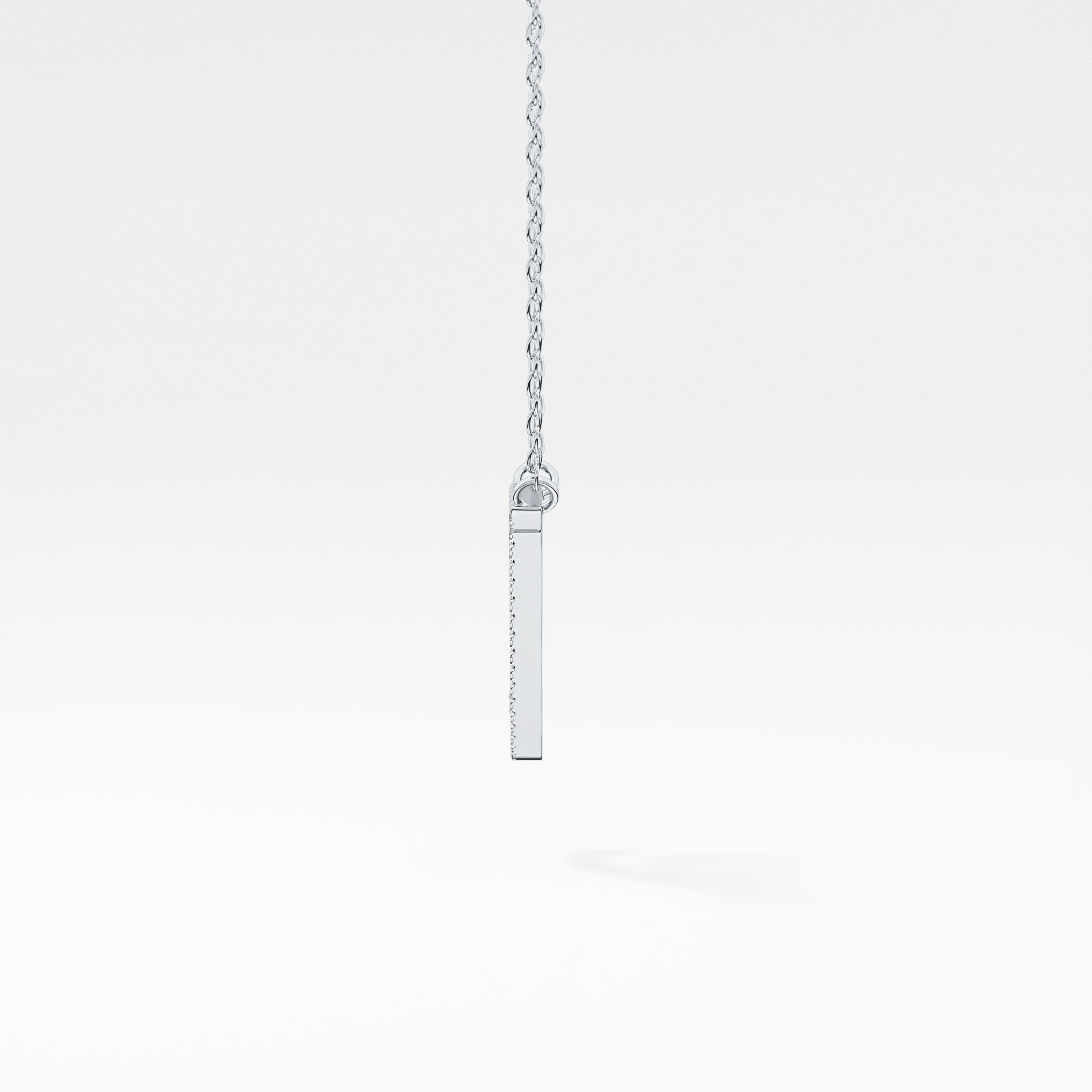 1.5 TCW Emerald Lab Grown Diamond Bezel Necklace