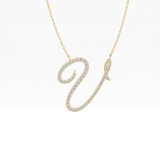 1.5 TCW Emerald Lab Grown Diamond Bezel Necklace