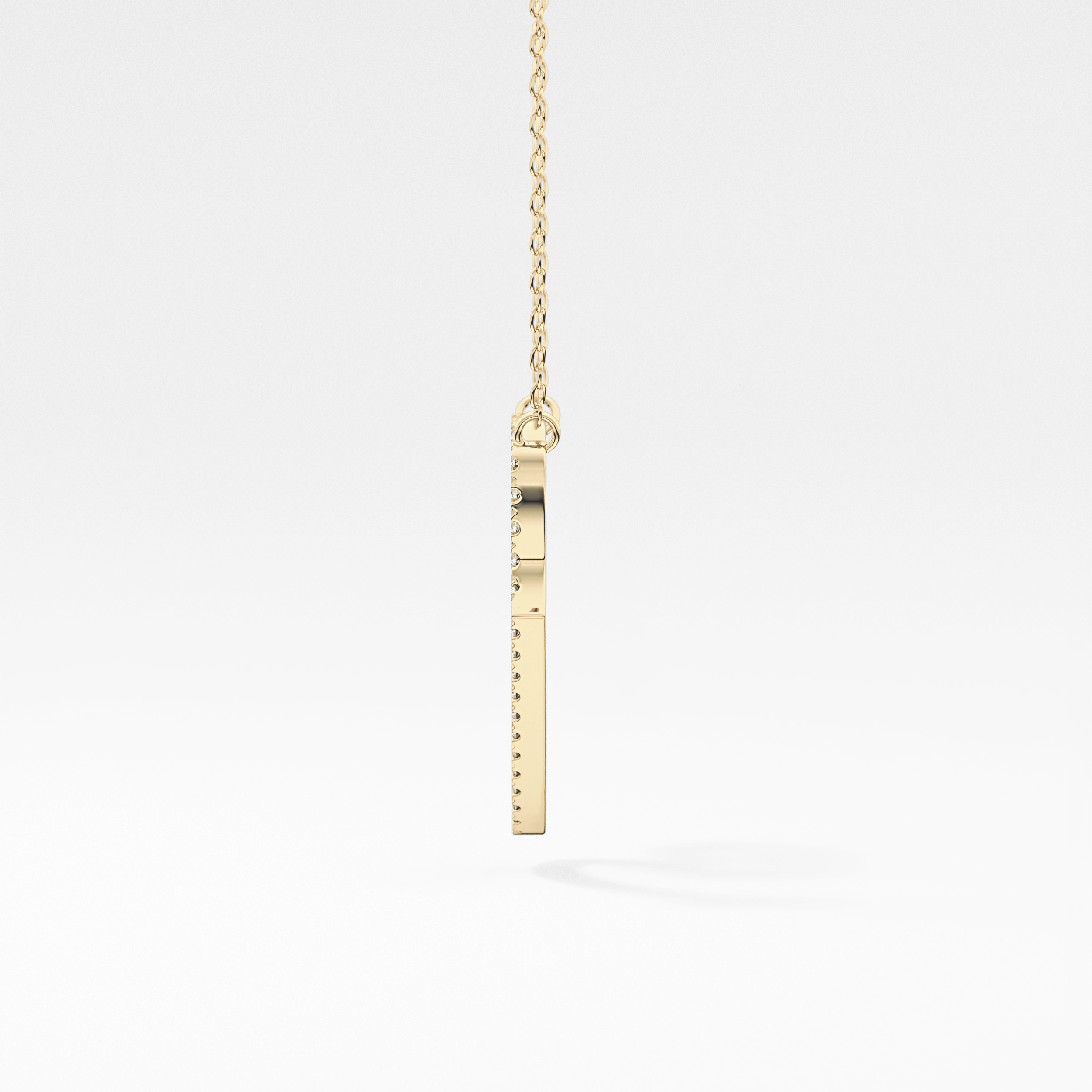 1.5 TCW Emerald Lab Grown Diamond Bezel Necklace