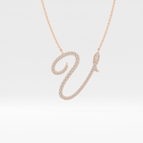1.5 TCW Emerald Lab Grown Diamond Bezel Necklace