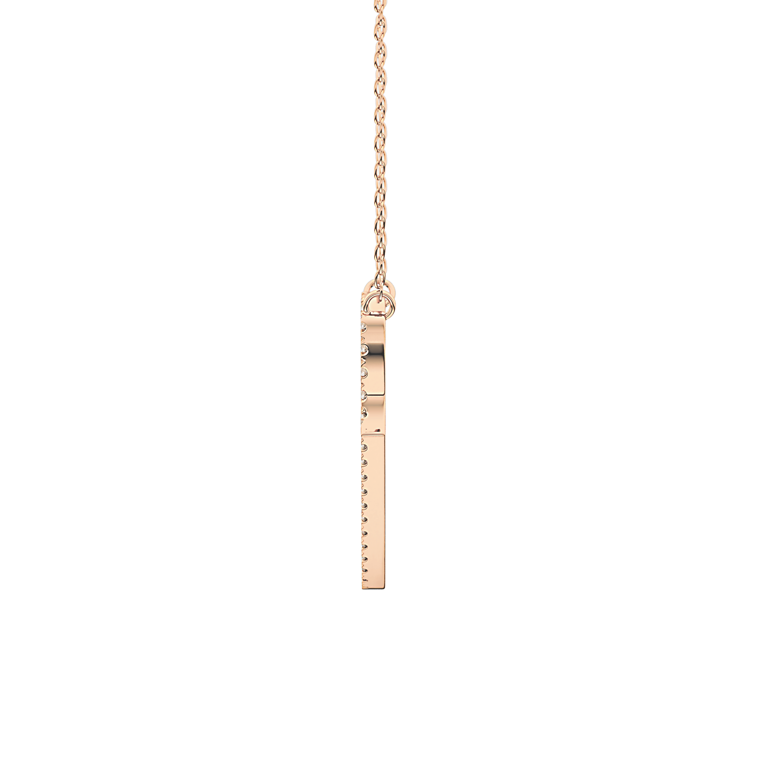 1.5 TCW Emerald Lab Grown Diamond Bezel Necklace