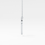 1.5 TCW Emerald Lab Grown Diamond Bezel Necklace