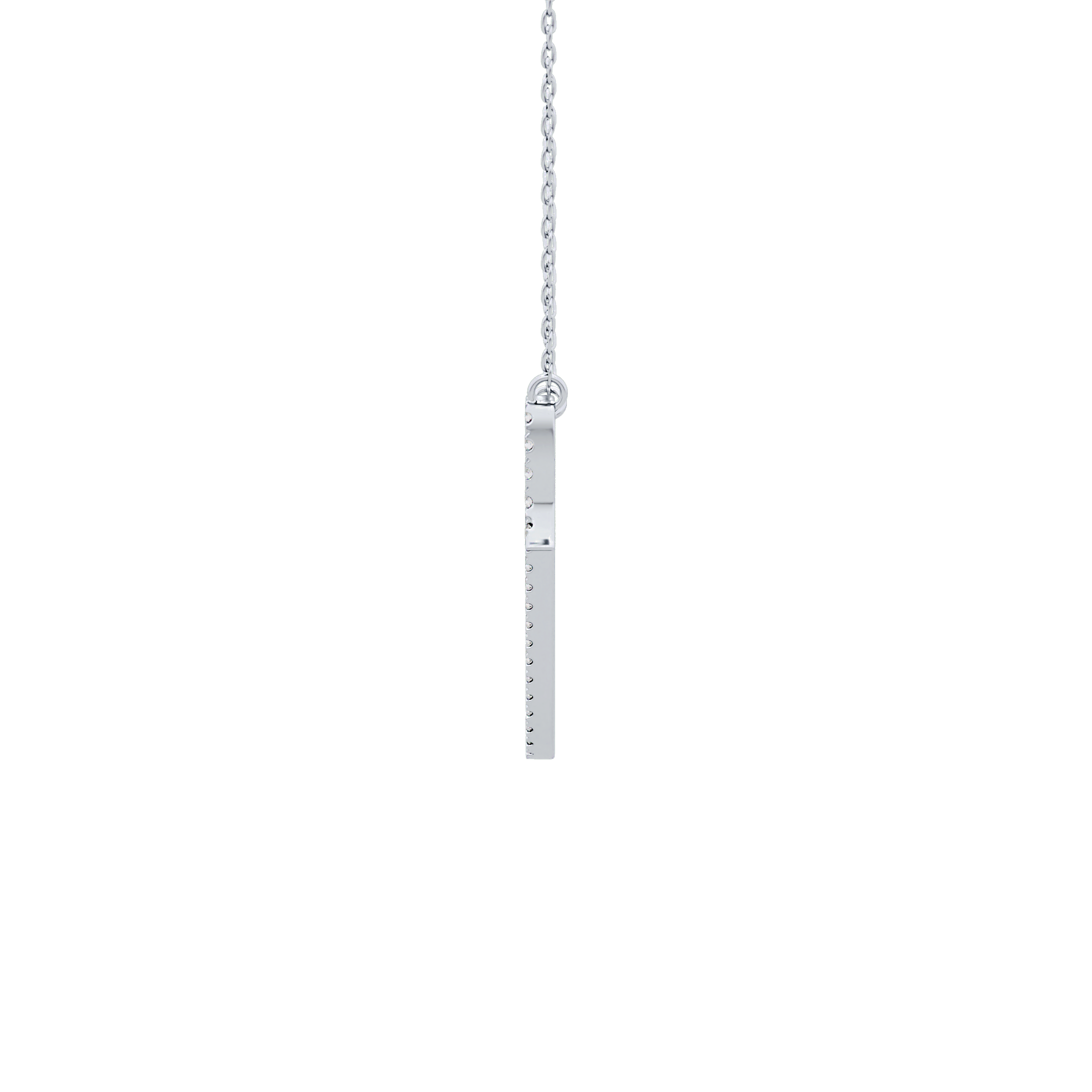 1.5 TCW Emerald Lab Grown Diamond Bezel Necklace