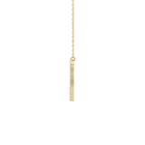 1.5 TCW Emerald Lab Grown Diamond Bezel Necklace