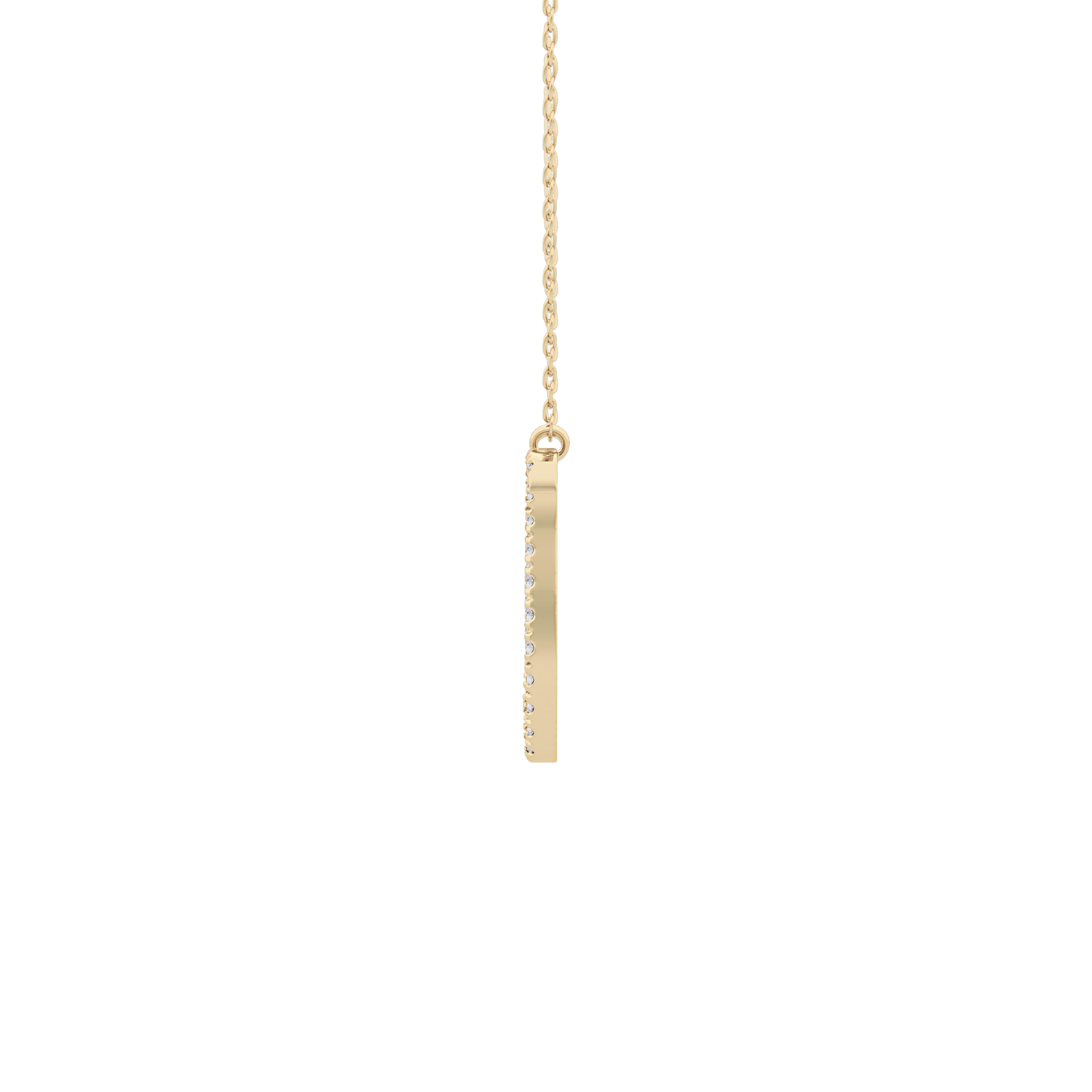 1.5 TCW Emerald Lab Grown Diamond Bezel Necklace