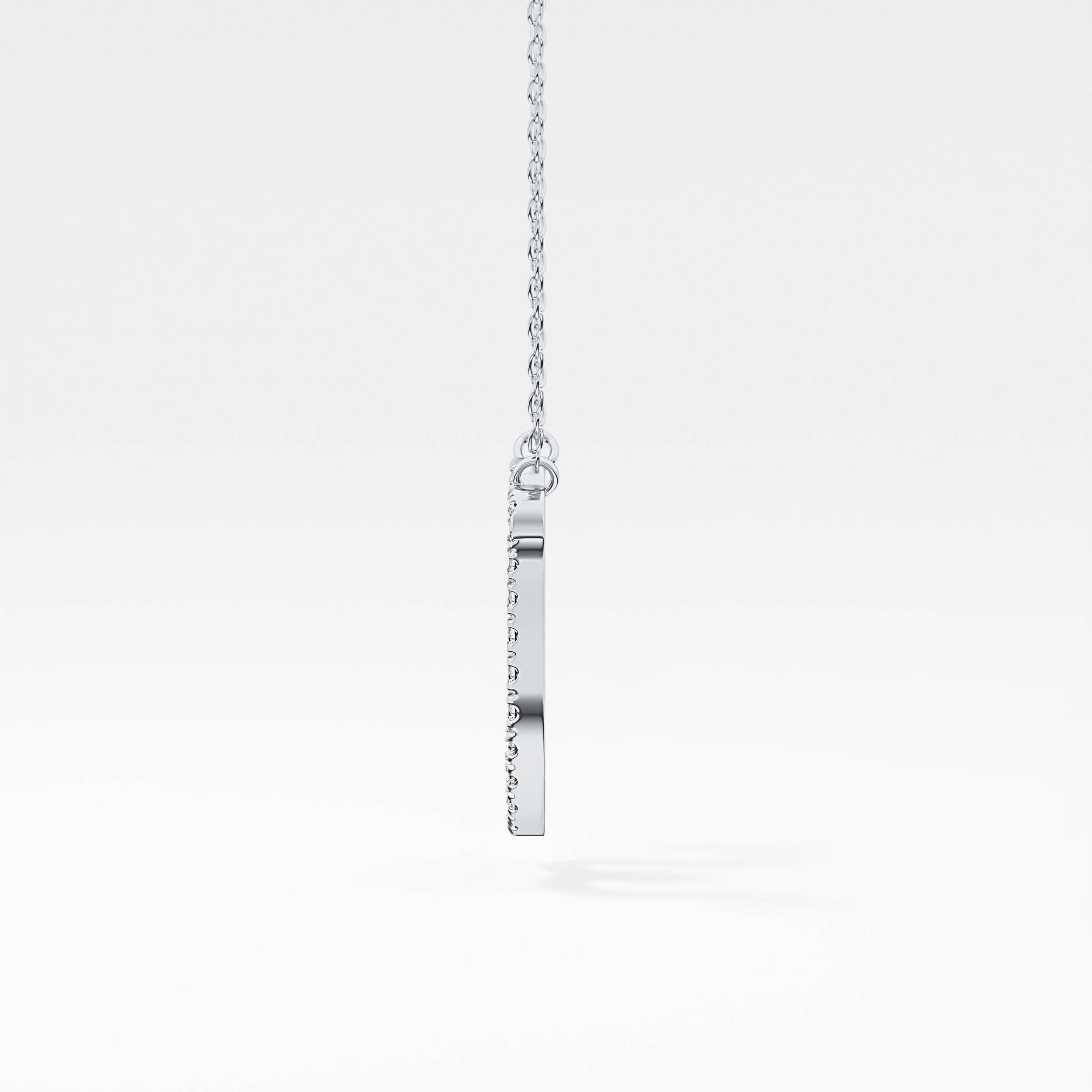 1.5 TCW Emerald Lab Grown Diamond Bezel Necklace
