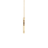 0.133 TCW Round Lab Grown Diamond X Initial Pendant Necklace
