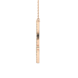 1.5 TCW Emerald Lab Grown Diamond Bezel Necklace