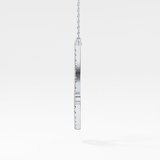 1.5 TCW Emerald Lab Grown Diamond Bezel Necklace
