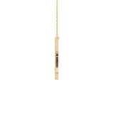 1.5 TCW Emerald Lab Grown Diamond Bezel Necklace
