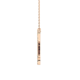 1.5 TCW Emerald Lab Grown Diamond Bezel Necklace